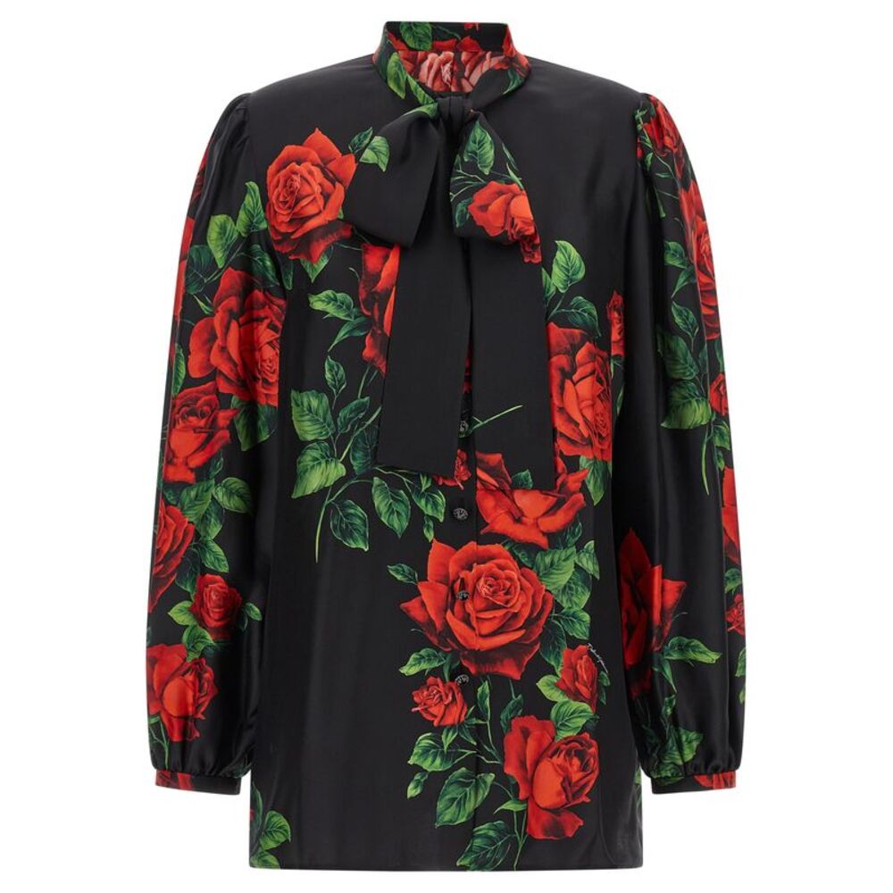 Dolce & Gabbana Black Silk Women's Blouse